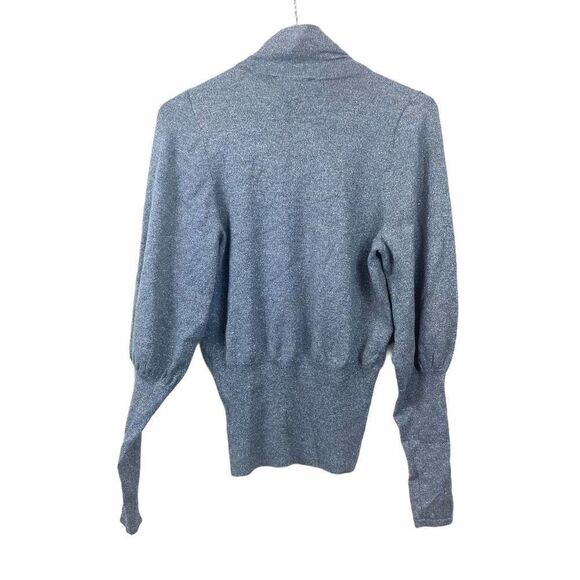Express Metallic Silver Turtleneck Sweater - Picture 4 of 4
